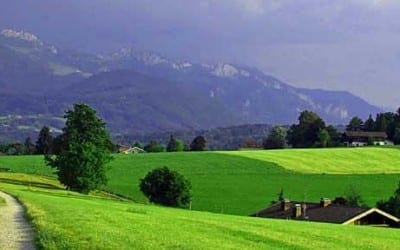 Meditative Wanderung Fünfseenland Bayern Chiemsee Berge