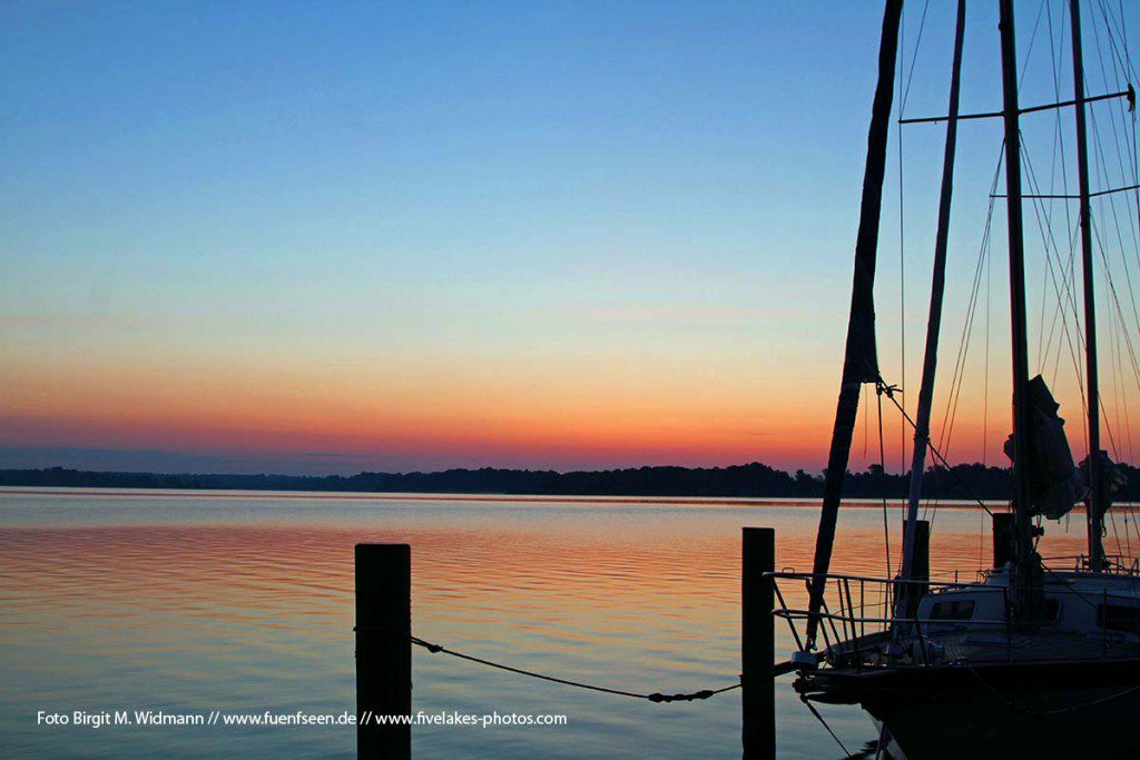 Chiemsee Sonnenaufgang in Prien