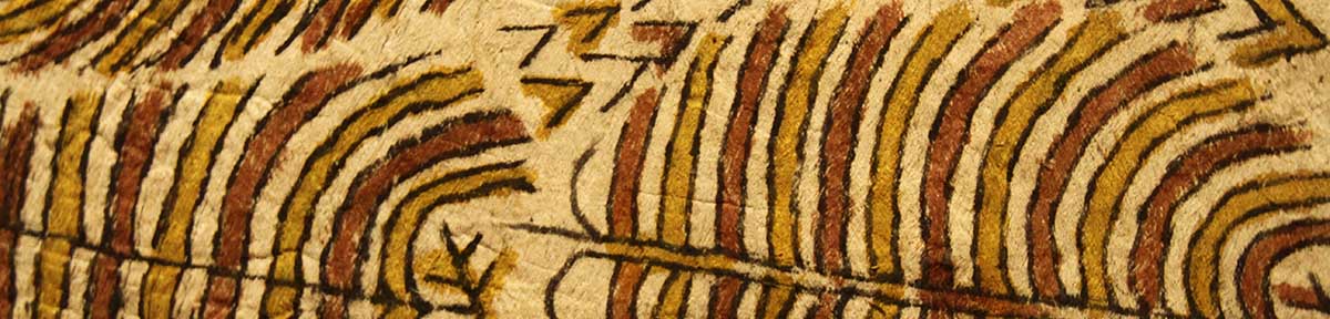 Ausstellung-Museum-Fuenf-Kontinente-Header Ausstellung im Museum Fünf Kontinente Muenchen - Muster eines der Kunstwerke der Sonderausstellung unter dem Vulkan