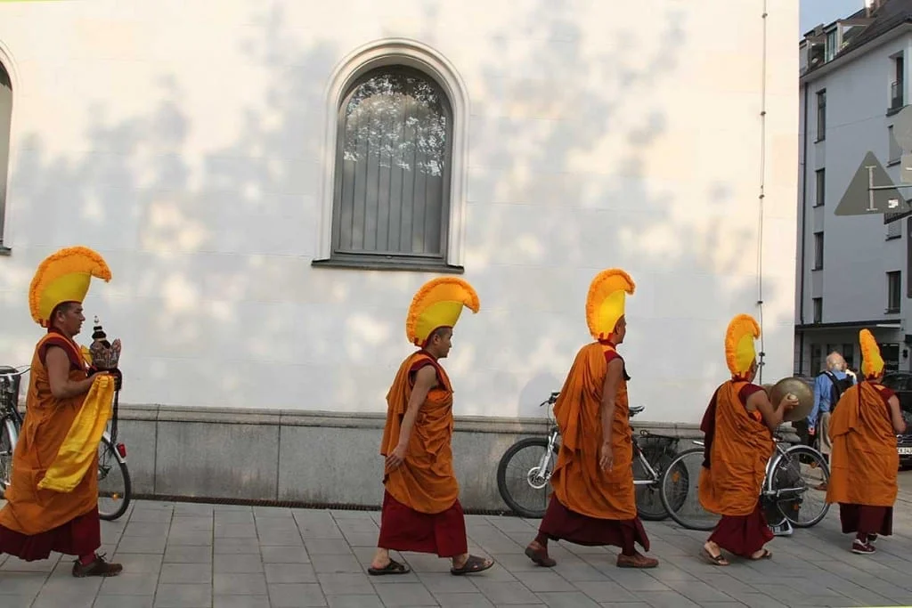 tibetische Mönche in München - Foto Copyright Birgit M. Widmann