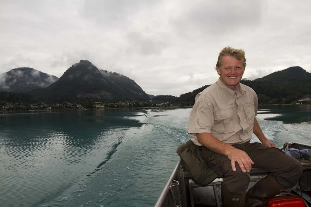 Der Fischer vom Fuschlsee bei der Ausfahrt