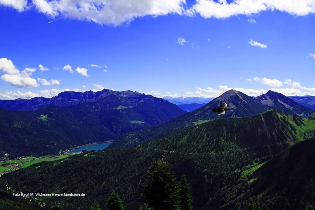 Blick auf den Achensee von der Hochplatte, Foto Birgit M. Widmann