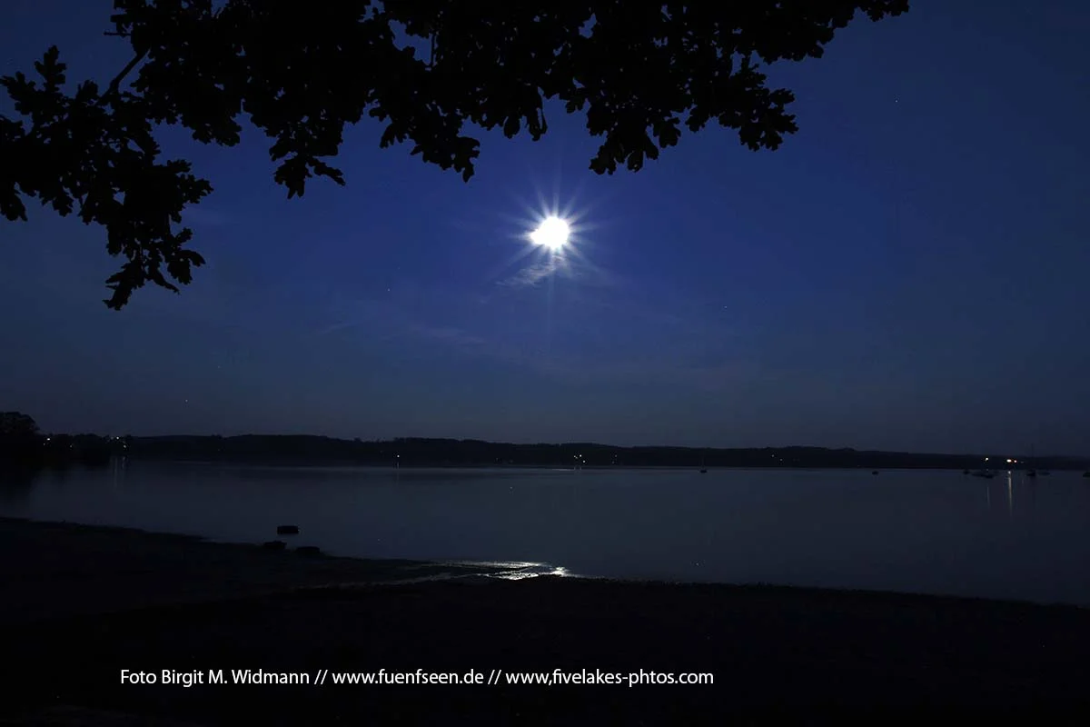 geführte Fackelwanderungen am Ammersee und Starnberger See bei Vollmond