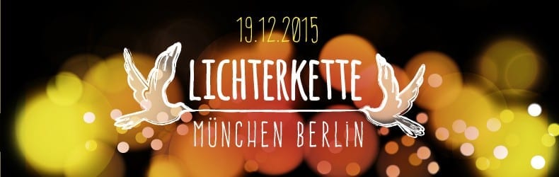 Lichterkette für Frieden