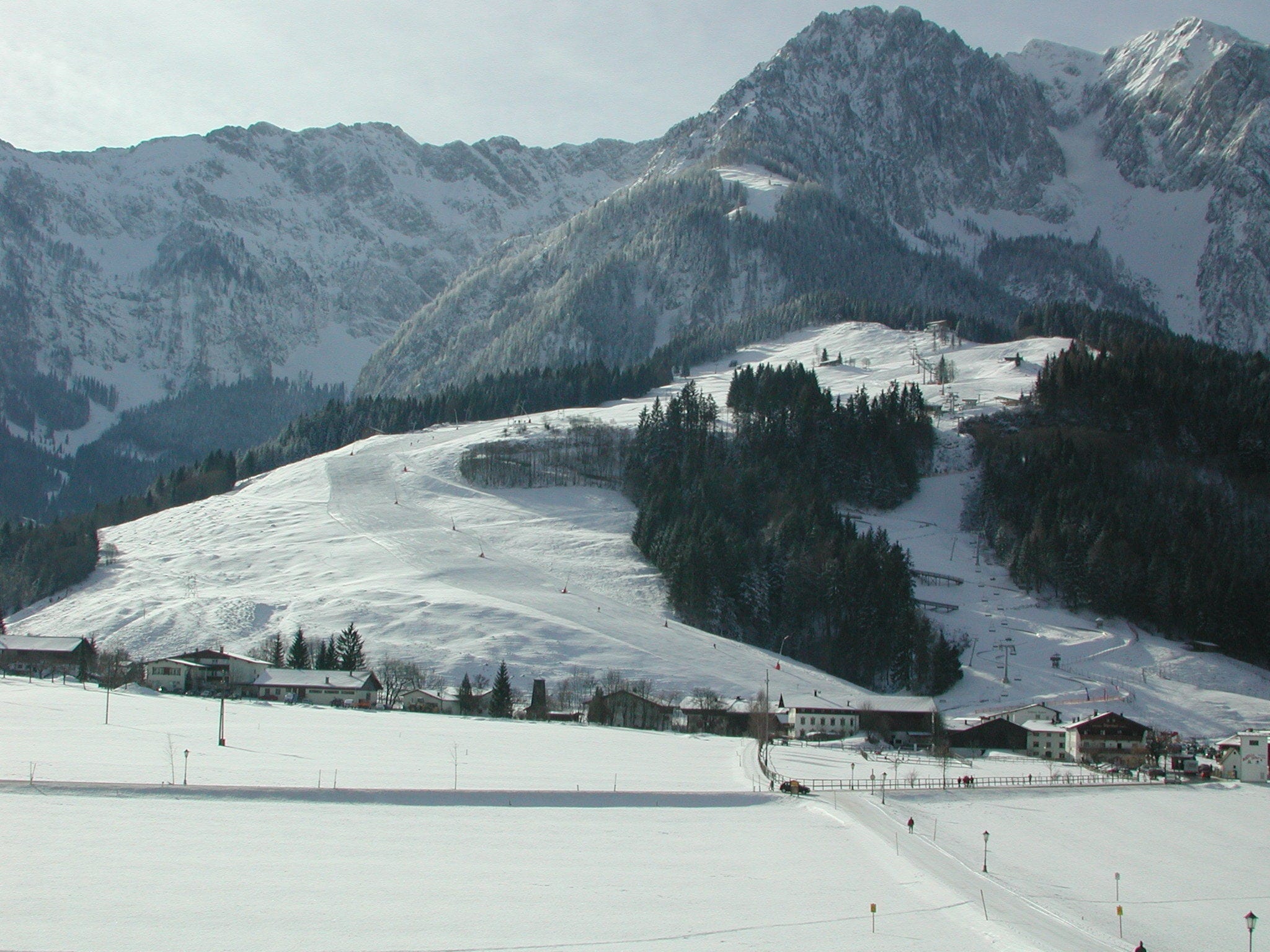 Skigebiet Zahmer Kaiser im Winter