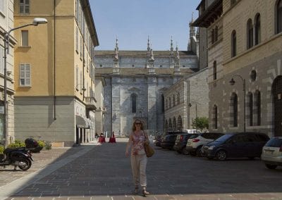 in Como an der Kathedrale