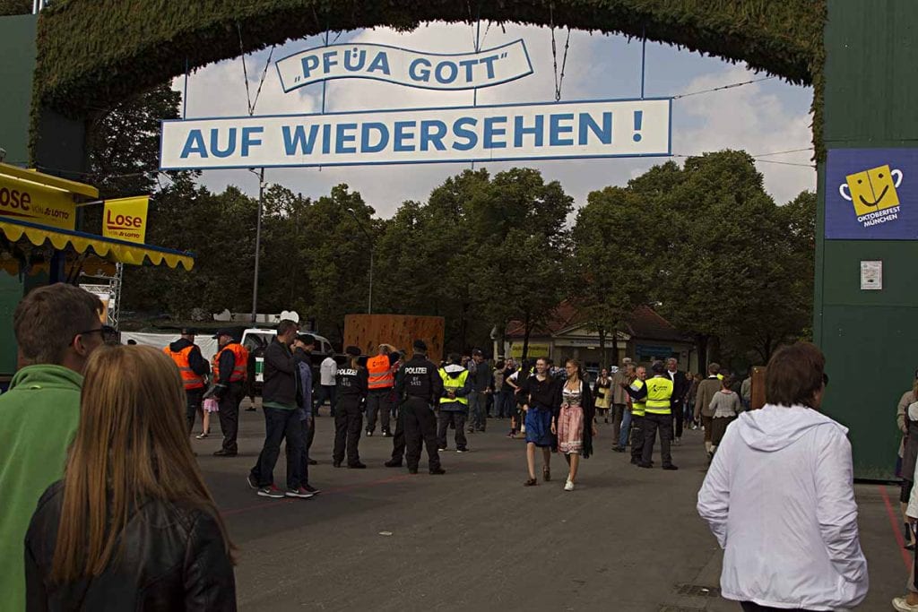 Zugangskontrolle Oktoberfest