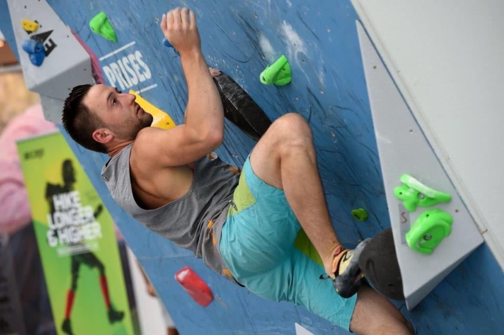 Outdoor Friedrichshafen, internationaler Boulderwettbewerb des DAV während der Messetage.