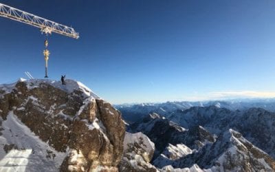 Zugspitz Kreuz ist wieder an seinem Platz