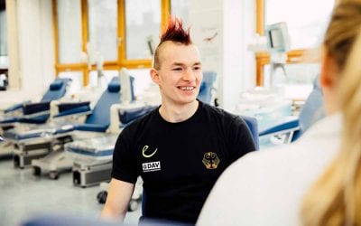 Blutspendedienst geht mit DAV auf Reisen