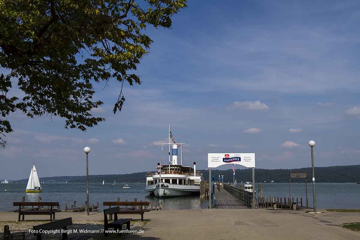 Dießen am Ammersee Dampferfahrt Ammersee Seenschifffahrt