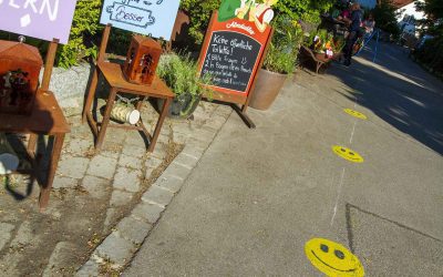 Biergärten eröffnen mit Sonnenschein