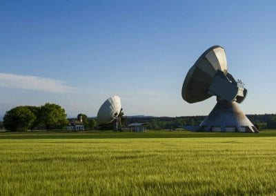 Radom Erdfunkstation mit Kapelle