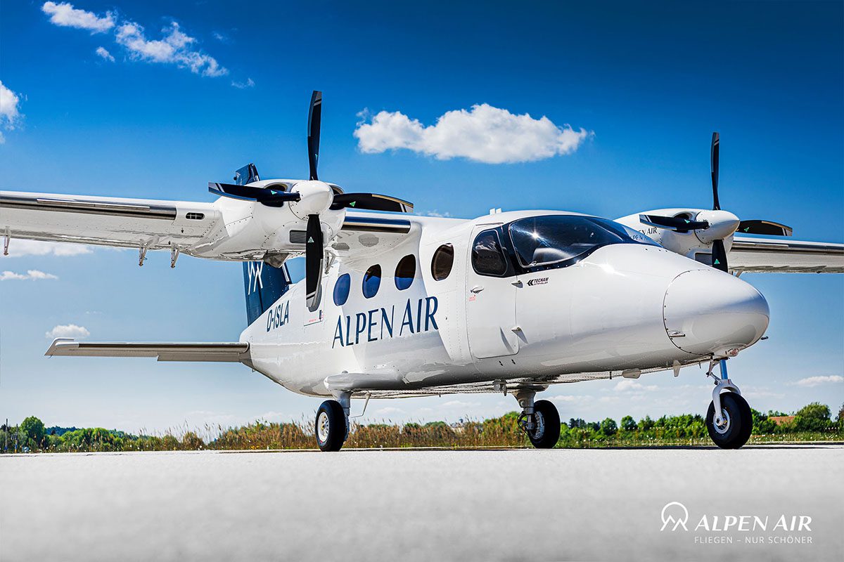 ALPEN AIR_Flugzeug_Nahaufnahme Alpen Air Flugzeug
