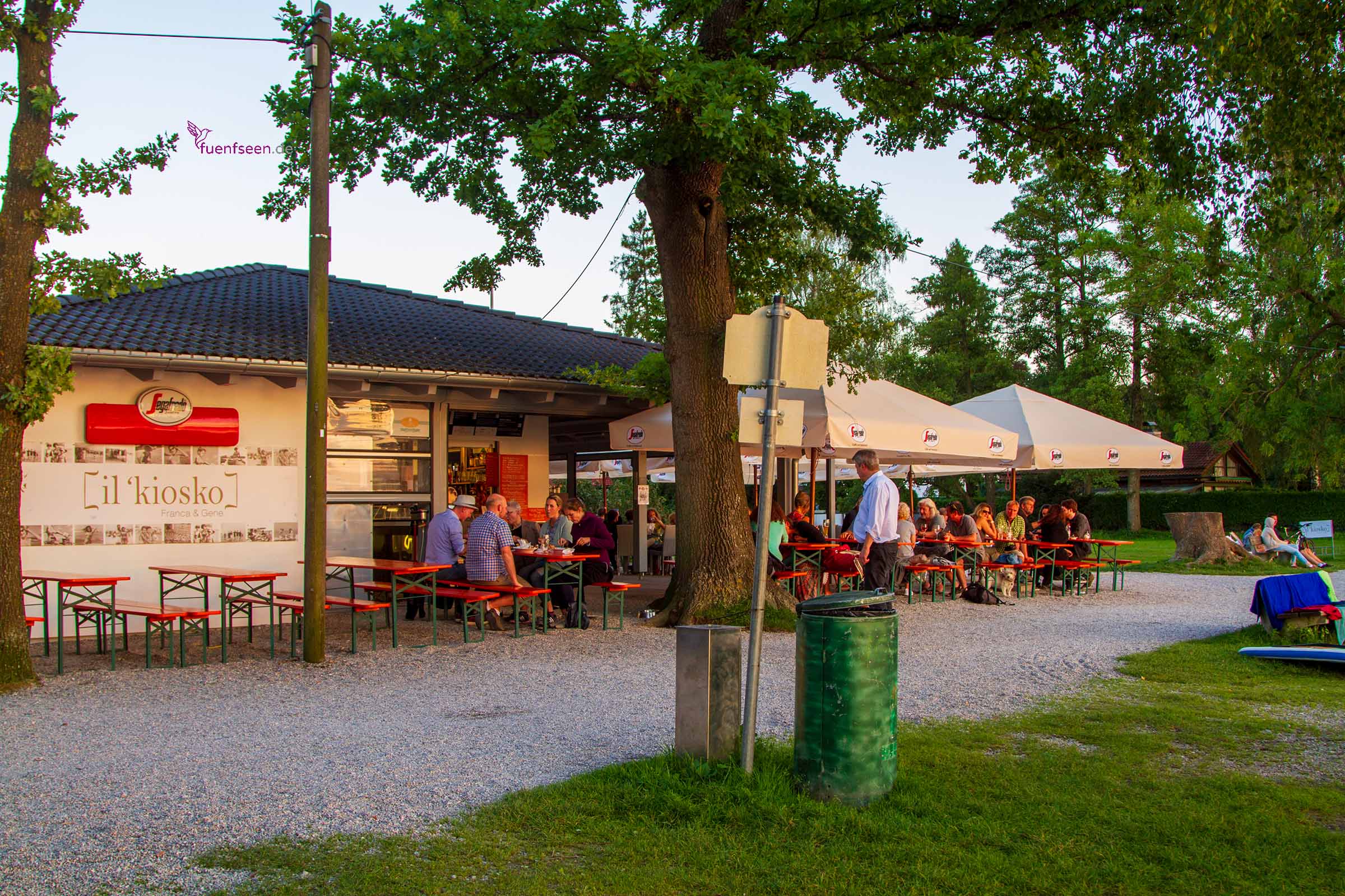 fuenfseen wörthsee kiosk il kiosko am wörthsee region starnbergammersee in bayern