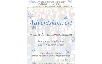 13.07. - 16.07.2023 Filmfestival CINEMA IRAN 2023 13 21.12.2022 Adventskonzert Neurieder Blasmusikanten