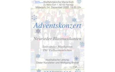 21.12.2022 Adventskonzert Neurieder Blasmusikanten