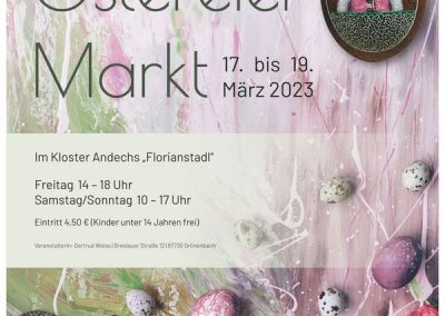 17.03. – 19.03.2023 Ostereiermarkt auf Kloster Andechs
