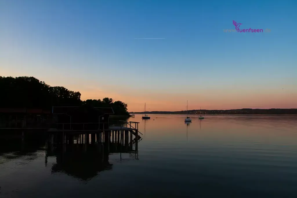 Starnberger See Region Starnbergammersee Abendstimmung