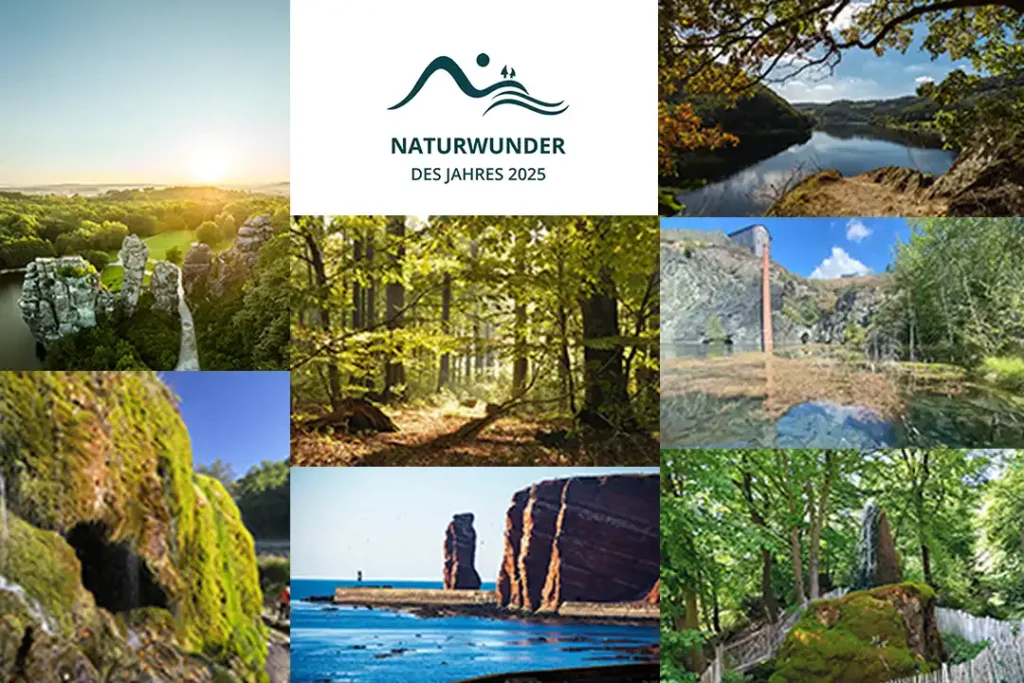 Naturwunder 2025 Übersicht der ausgewählten Naturplätze
