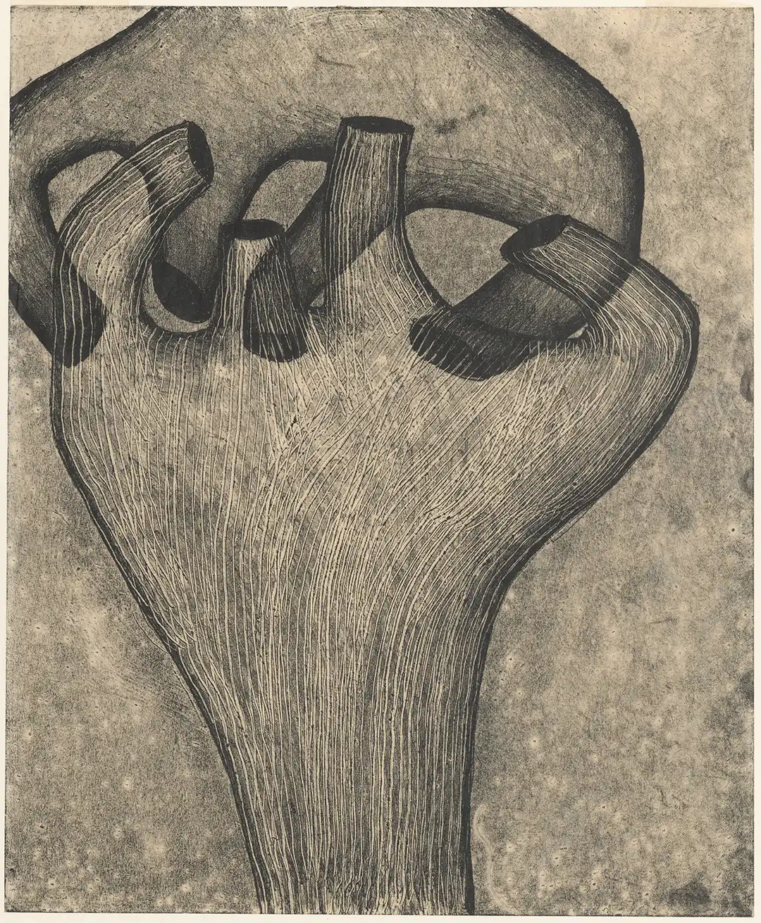 fuenfseen-04_Lenbachhaus_Maria_Jarema__Chwyt-Maria Jarema, Chwyt (Griff), 1951, Muzeum Narodowe w Warszawie © Rechtsnachfolge der Künstlerin Kopie lenbachhaus Maria Jarema Chwyt - Griff