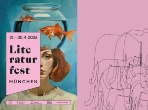 Plakat Literaturfest München im April 2026